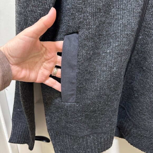 Izod Full Zip Lined Sweater Men's Size XXL Grey Relaxed Fit Stretch Warm (NEW) - Picture 9 of 16